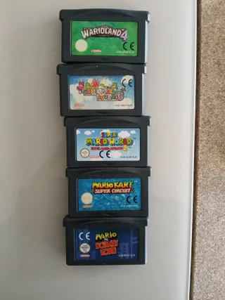 Coleção 5 Jogos Mario GBA Nintendo