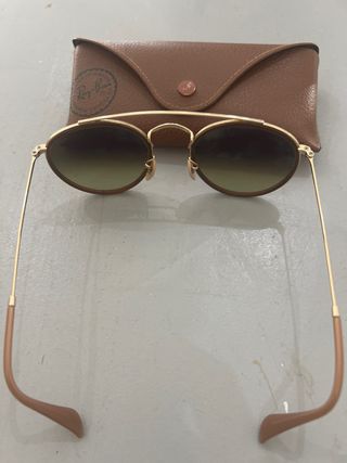 Gafas Ray-Ban Aviador Dorado y Rosa