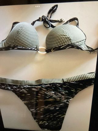 Bañador Calzedonia Negro y Blanco