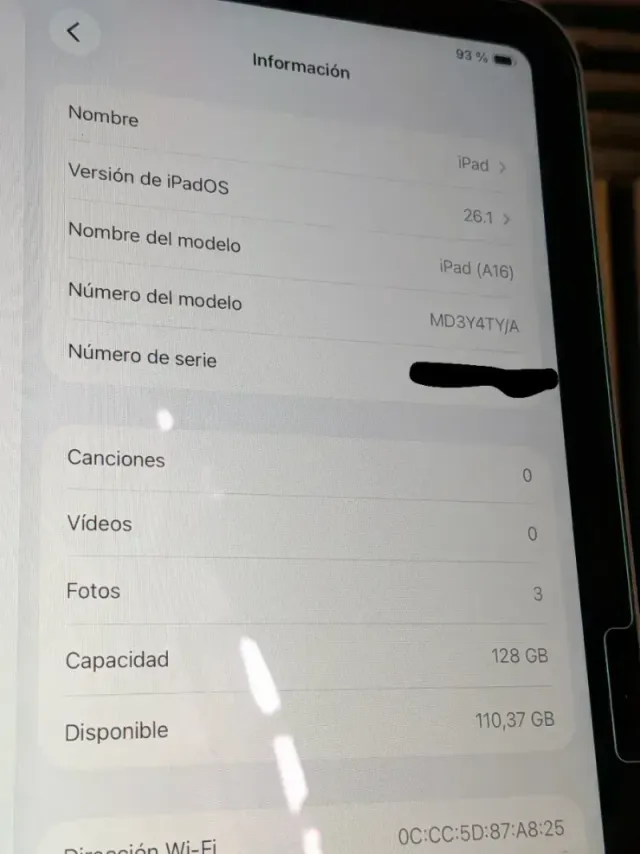 NUEVO | iPad a16 128 GB Plata