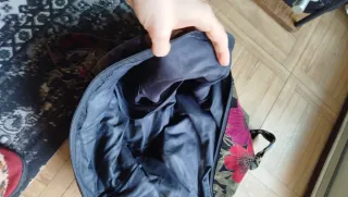 Bolso grande de terciopelo