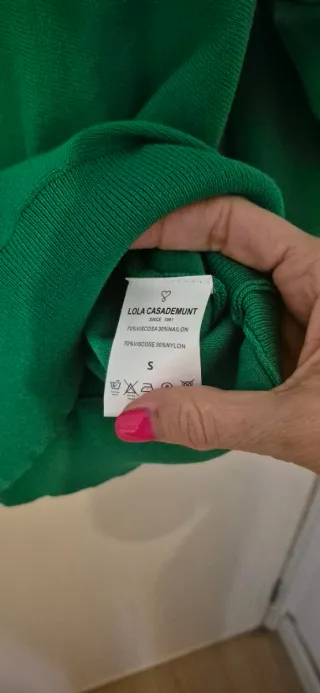 Jersey verde talla S Lola Casademunt