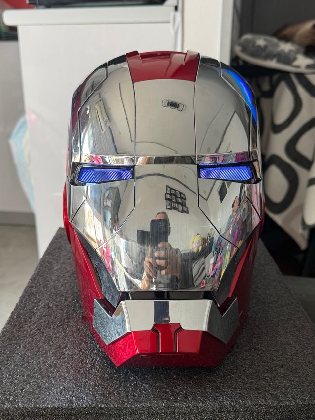 Casco Iron Man Mark V 1:1 AUTO KING – Nuovo – Comando vocale