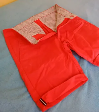 Pantalón corto hombre rojo Talla S