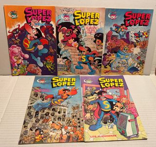 LOTE DE 5 TEBEOS SUPER LOPEZ COLECC. OLE BRUGUERA
