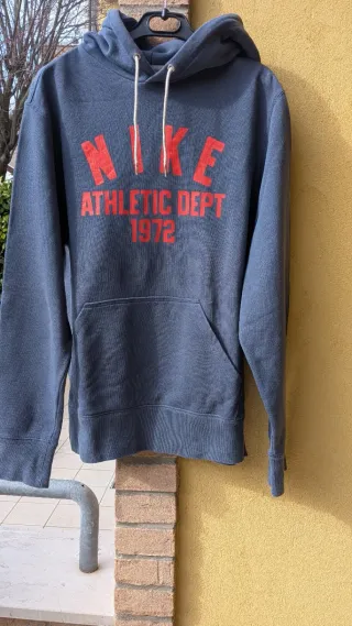 Felpa Nike Blu con Cappuccio TG. M