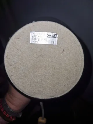 Lámpara IKEA Vintage Madera y Vidrio estilo Retro.