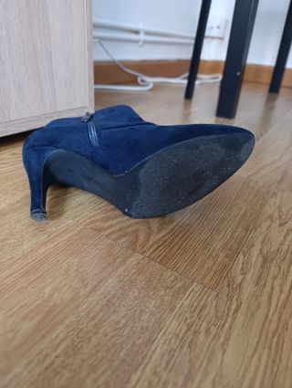 Botines azules tacón Mary Paz - número 36