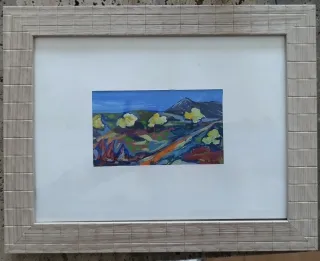 Paisaje abstracto.Famoso pintor Manuel Felguerez.