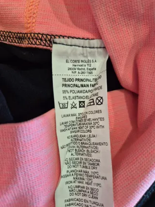 Mallas deportivas negras y rosas