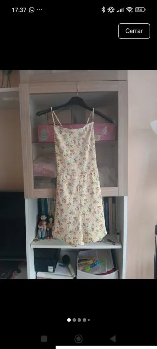 Mono Bershka M floral amarillo