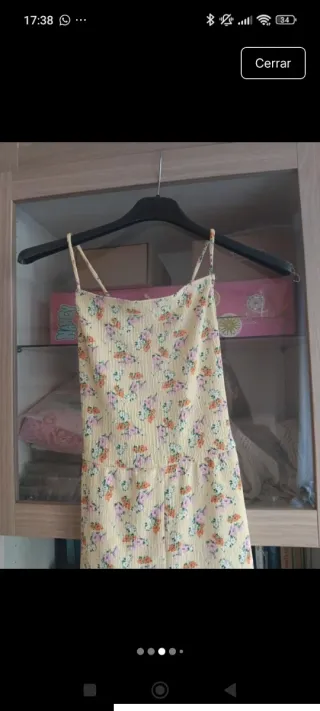 Mono Bershka M floral amarillo