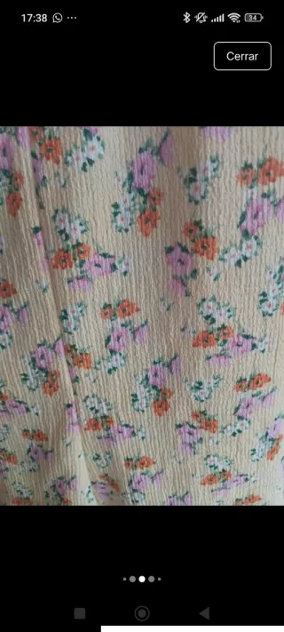 Mono Bershka M floral amarillo