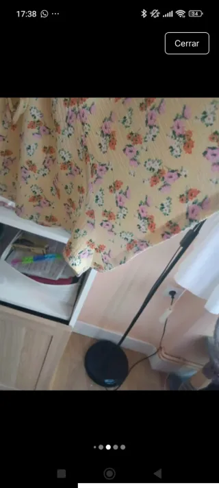 Mono Bershka M floral amarillo