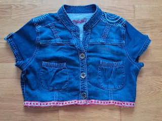 Chaleco Desigual Denim Bordado