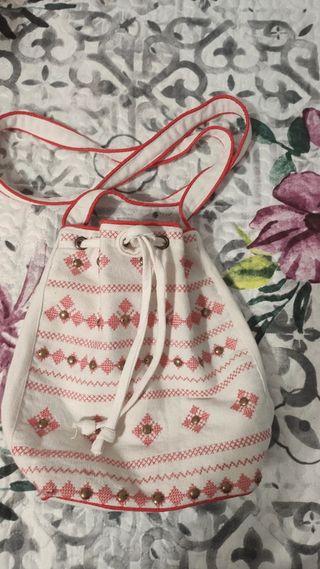 Bolso cruzado Natura Nuevo tipo Boho indie algodon