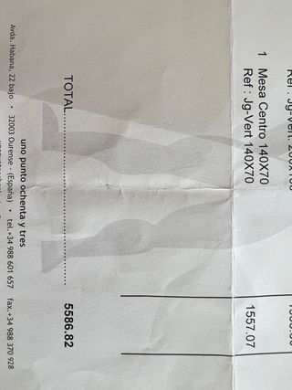 Mesa de centro salón cristal y madera