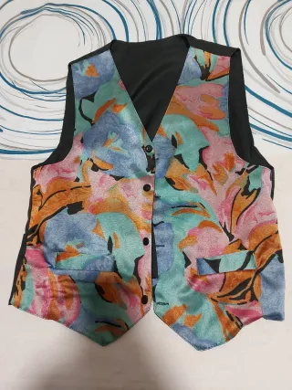 Chaleco Vintage Estampado Floral