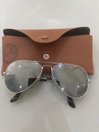 Gafas de Sol Ray-Ban Aviador Plata Negro