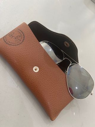 Gafas de Sol Ray-Ban Aviador Plata Negro