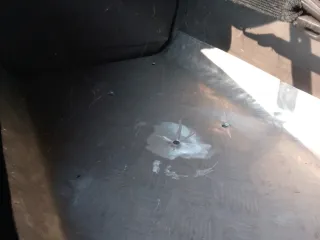 Baúl Moto Cuero tachuelas Grande Clásico Custom