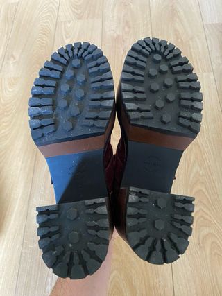 Botines ante burdeos Pull&Bear