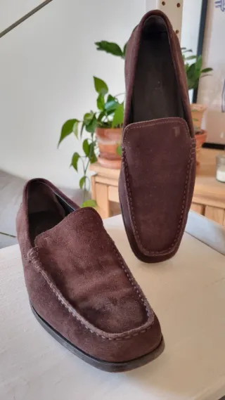 Mocasines Ante Tod's Hombre Marrón Oscuro Talla 43