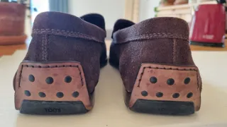 Mocasines Ante Tod's Hombre Marrón Oscuro Talla 43