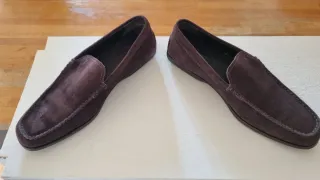 Mocasines Ante Tod's Hombre Marrón Oscuro Talla 43