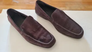 Mocasines Ante Tod's Hombre Marrón Oscuro Talla 43