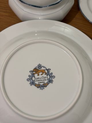 Vajilla Santa Clara Porcelana España