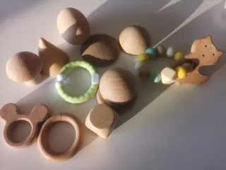 Lote Juguetes Madera Bebé