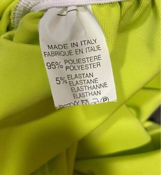 Vestito verde fluo