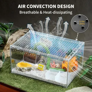 Terrario Reptiles 30x20x15cm