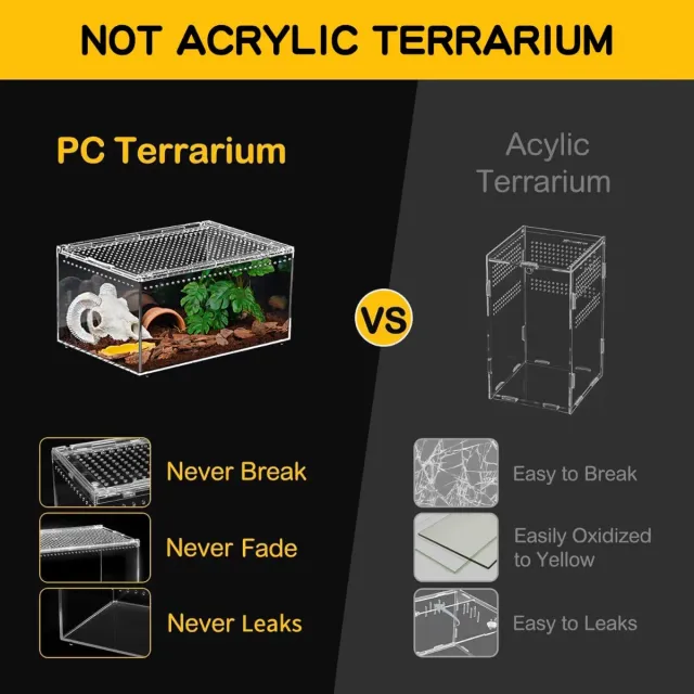 Terrario Reptiles 30x20x15cm