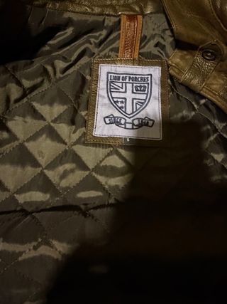 Cazadora de piel marrón Talla S