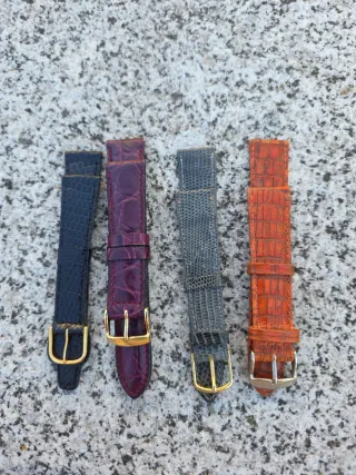 4 cinture per orologi in pelle