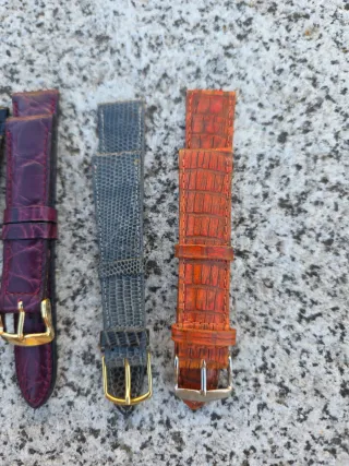 4 cinture per orologi in pelle