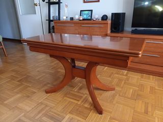 Mesa de salón extensible madera