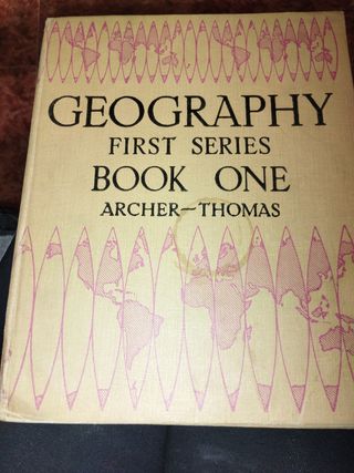 Libro inglés geography first book one 1920 - 1947