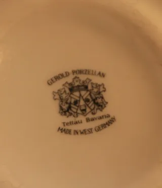 Jarrón Gerold Porzellan Tettau Bavaria