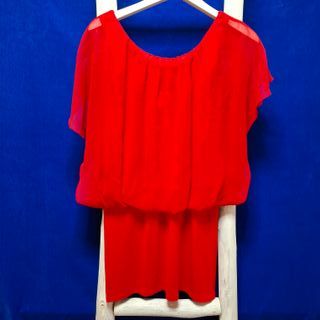 Blusa vaporosa roja - Made in France