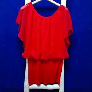 Blusa vaporosa roja - Made in France