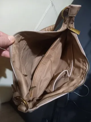 Bolso Desigual Marrón Tejido