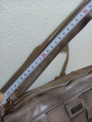 Bolso Desigual Marrón Tejido