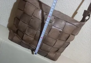 Bolso Desigual Marrón Tejido