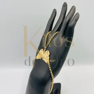 Pulsera Manita Mariposa 18K