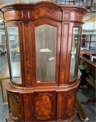 Vitrina Antigua Madera y Cristal