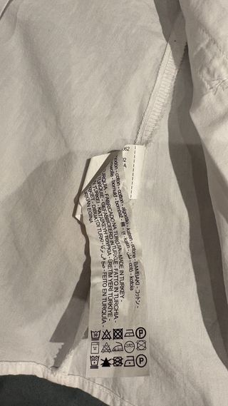 Camisa Zara Blanca. Talla europea XS, 34.