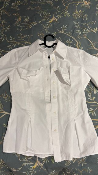 Camisa Zara Blanca. Talla europea XS, 34.